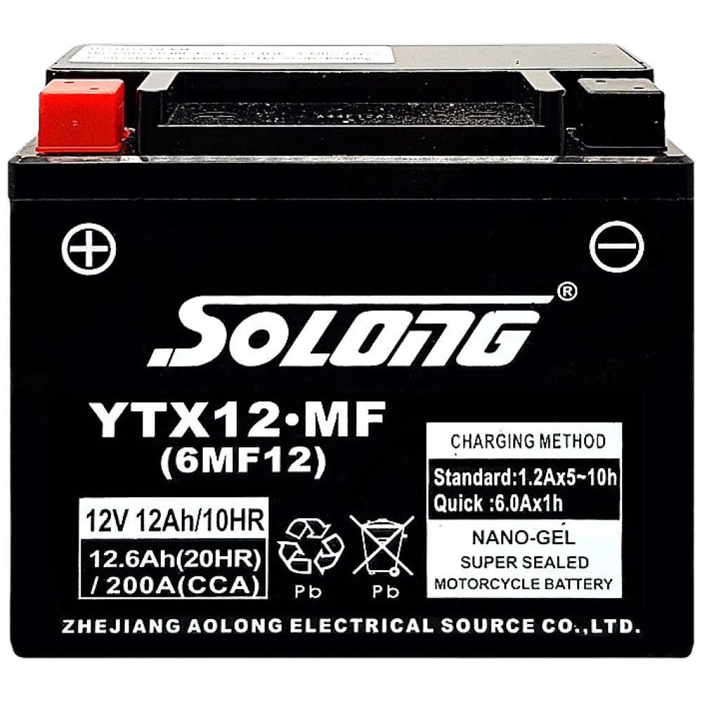 YTX12-BS 오토바이배터리 MF 소롱 12V 12AH Q2 Q3 코멧 보이저300 스티져125 프리윙125 발칸800 하야부사 GSX1300R GTS300 ST1100, 1개, 본품 66,970원