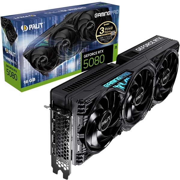 [PALIT] 지포스 RTX 5080 GAMINGPRO D7 16GB 이엠텍 2,143,100원