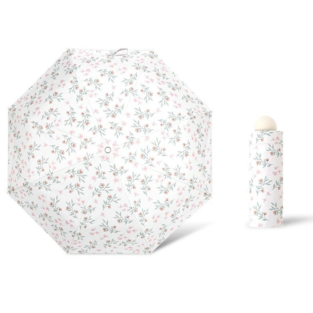자외선차단 양산 겸용 우산 여성 초경량 미니 3단 자동 우양산 암막 양우산 UV 휴대용 꽃무늬 잔꽃 12,900원