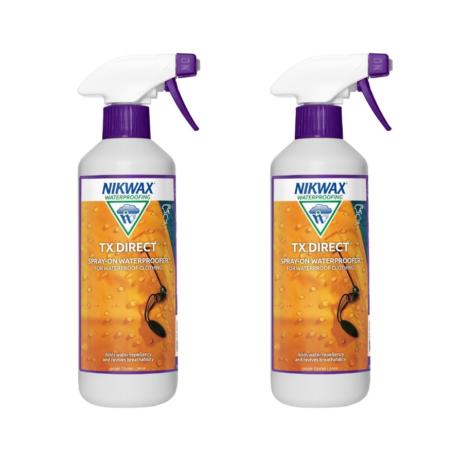 Nikwax TX-Direct 스프레이형 방수제 500ml, 비옷 스키 재킷 방수 원단 통기성 텐트 비비백, 2개 121,600원