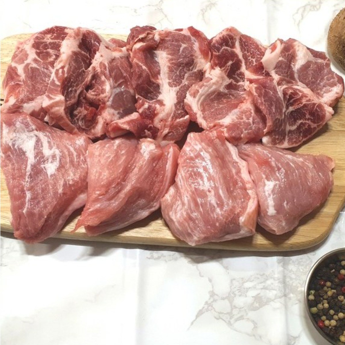 다올정육 국내산 한돈 돼지 뒷고기 모듬 찌개용 구이용 볶음용, 1개, 1kg 23,900원