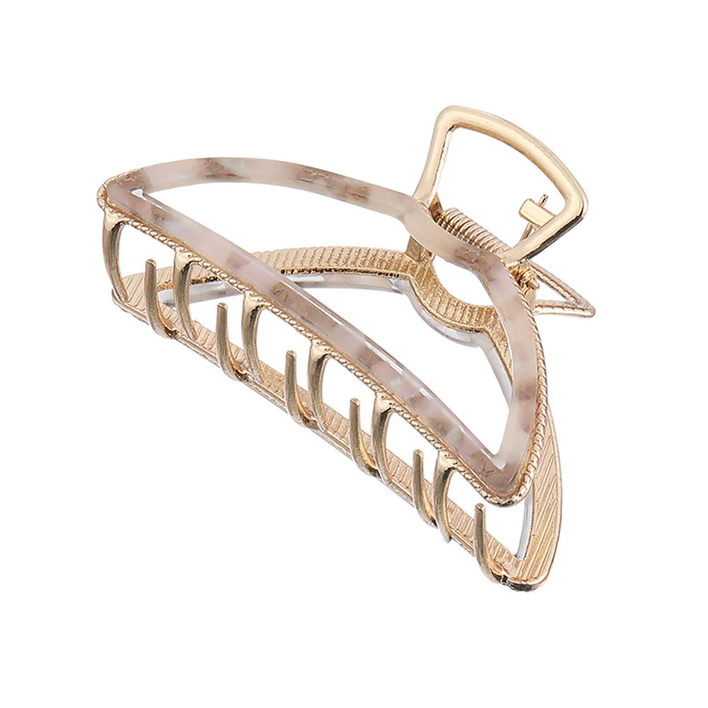 수스다 반달모양 메탈 셀룰로오스 빅사이즈 올림머리 헤어집게핀 7,820원