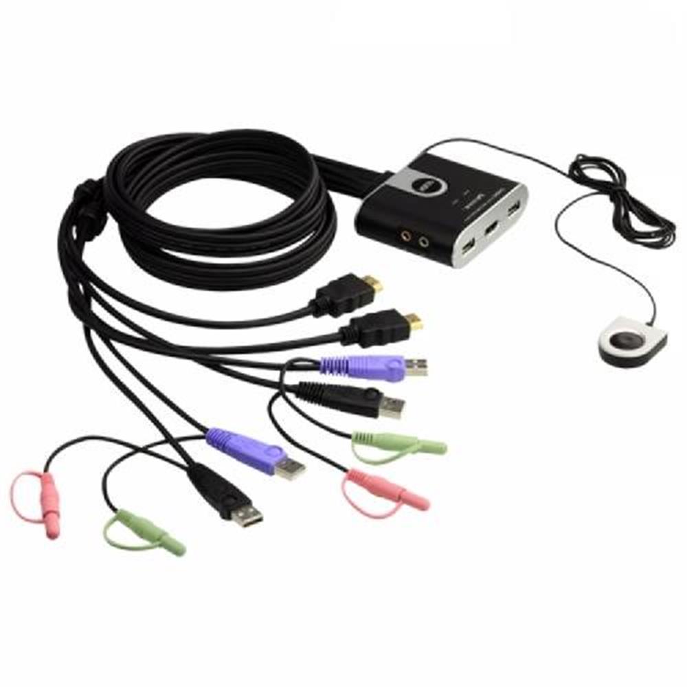 ATEN 2포트 USB HDMI 오디오 케이블 KVM 스위치 CS692-AT 99,500원