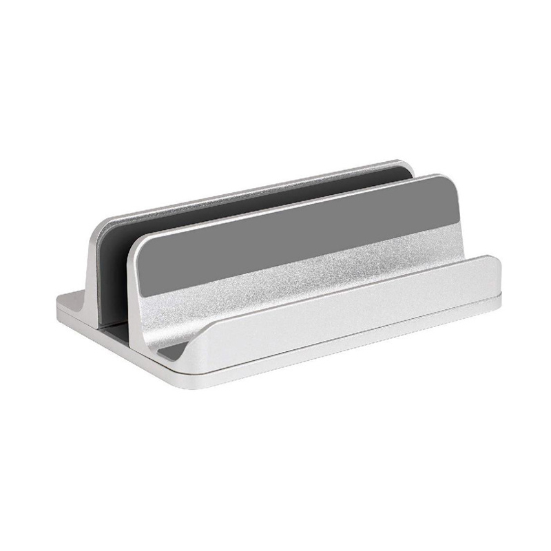 감성공장 버티컬 노트북 맥북 아이패드 태플릿 수직 거치대 스탠드 받침대 알루미늄 클램쉘, 2슬롯 실버, 1개 19,900원