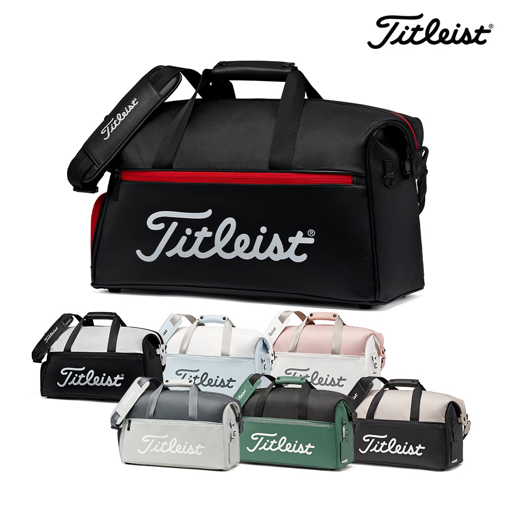 [아쿠쉬네트코리아정품] 타이틀리스트 엘리트 라이트 보스턴백 TA23ELBBK, 블랙 화이트 279,000원