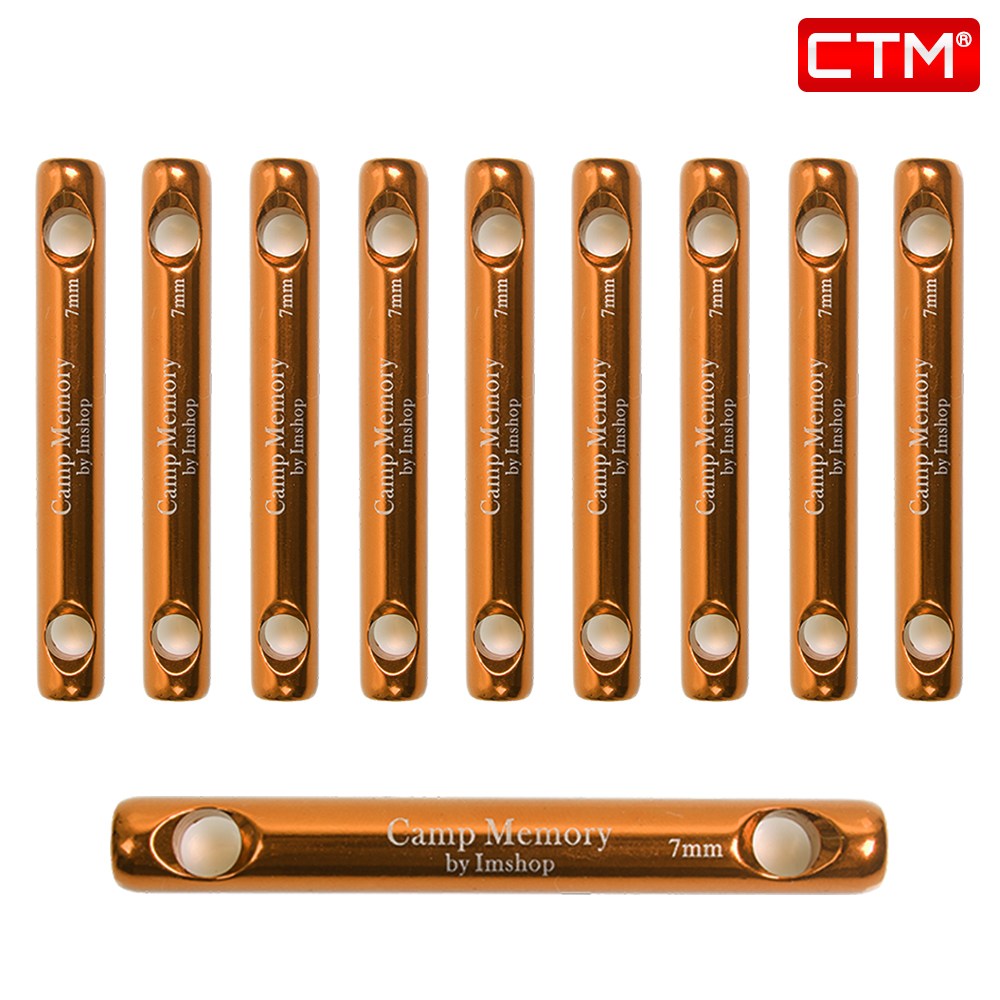 CTM 캠핑 스토퍼 로프 길이조절 6mm 7mm 8mm 땅콩 막대 삼각 10P 9,900원