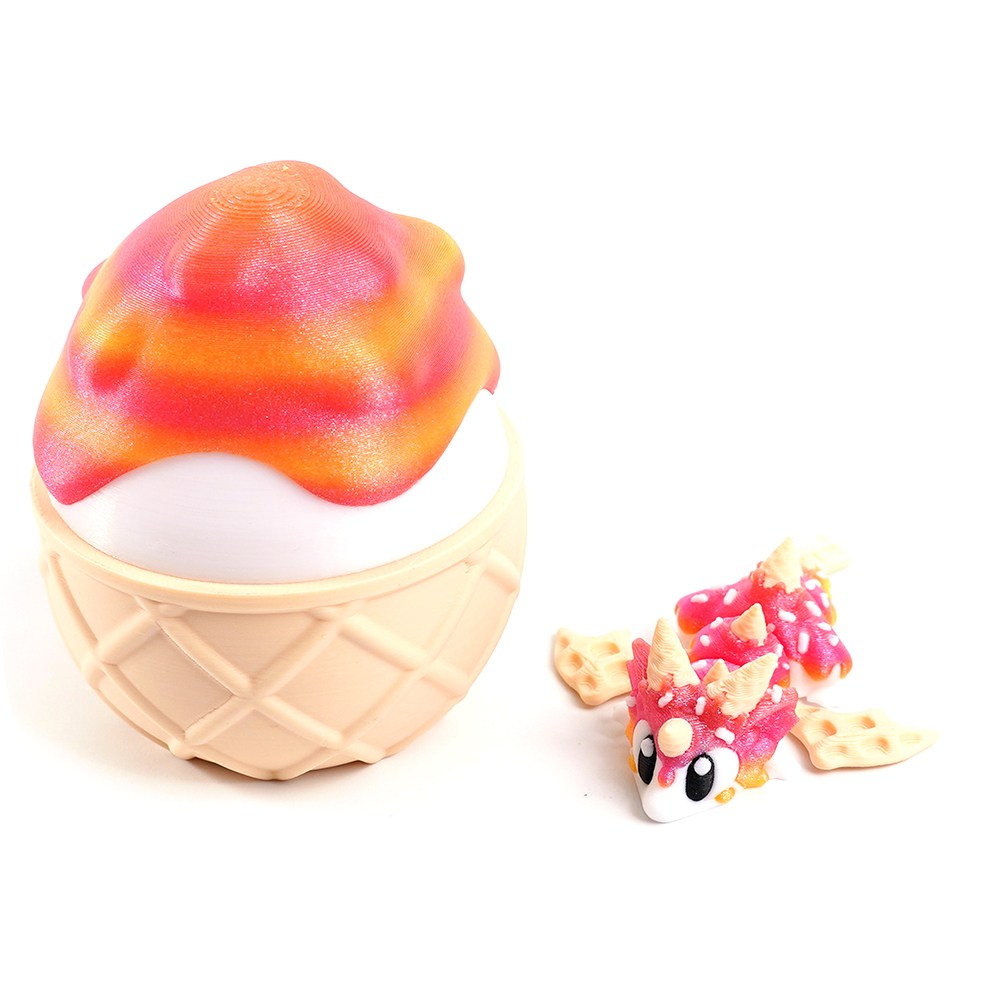 베이비 에그 드래곤 모형 인형 자유관절 3D프린터 선물 소품 P320, 1개, 와플드래곤 12,000원