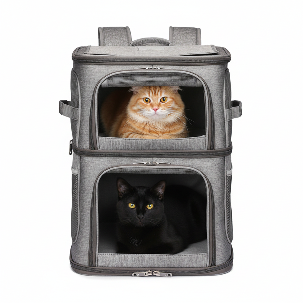 GAPINO 반려동물 이동장 백팩 고양이 강아지 산책가방 이동 가방 애견, 1개, 그레이 41,690원