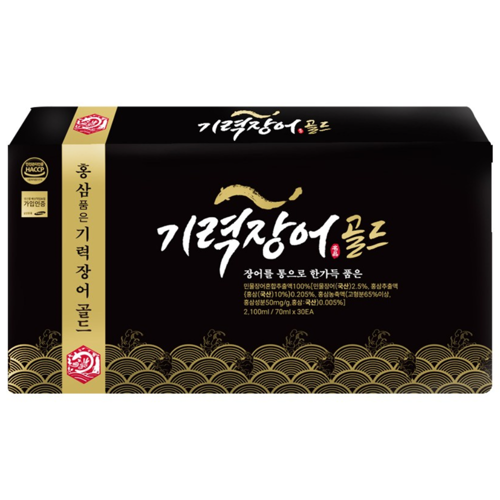 활력장어 프리미엄 진액 민물장어진액 장어액기스 원기충전 장어즙 홍삼 품은 기력장어 골드, 1박스, 2.1L 59,000원