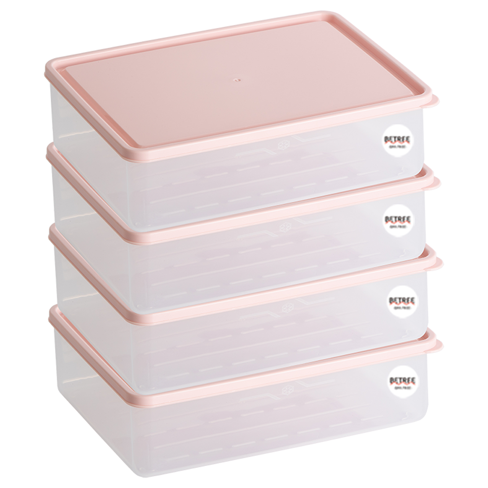 비트리 휘어지는 냉동실 정리용기 시즌2 2300ml 핑크, 4개입, 1세트 27,600원