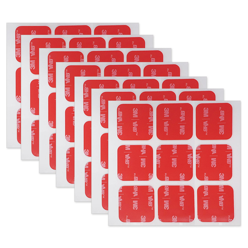 브이에이치비 3M 초강력 아크릴폼 사각형 투명 양면테이프 25 x 25 mm 9p, 7개 17,900원