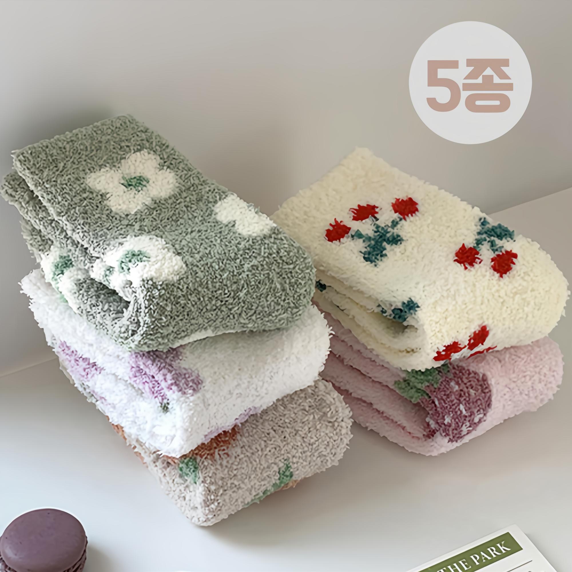 후암마켓 파스텔 5종 수면 방한 양말 임산부 무압박 과일양말 8,800원