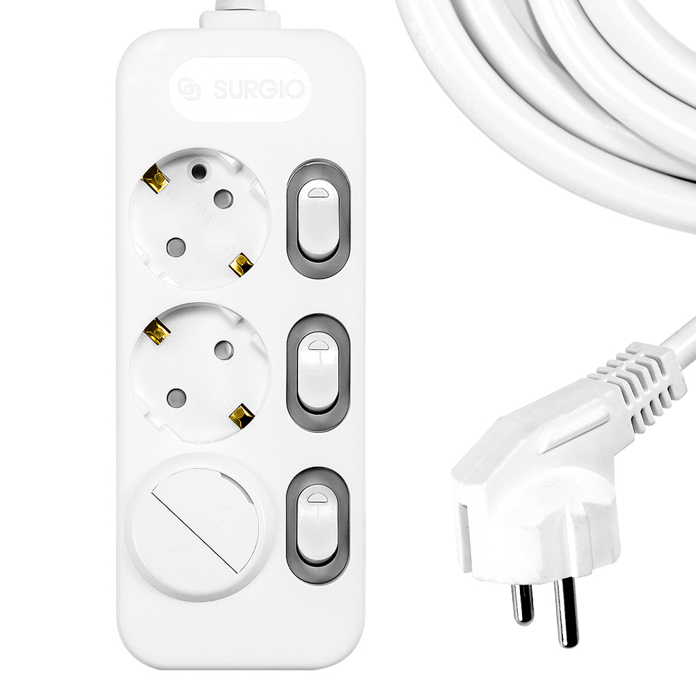 써지오 개별 멀티탭 3구 DH-2039-RT + 안전커버 랜덤발송 1p 9,330원