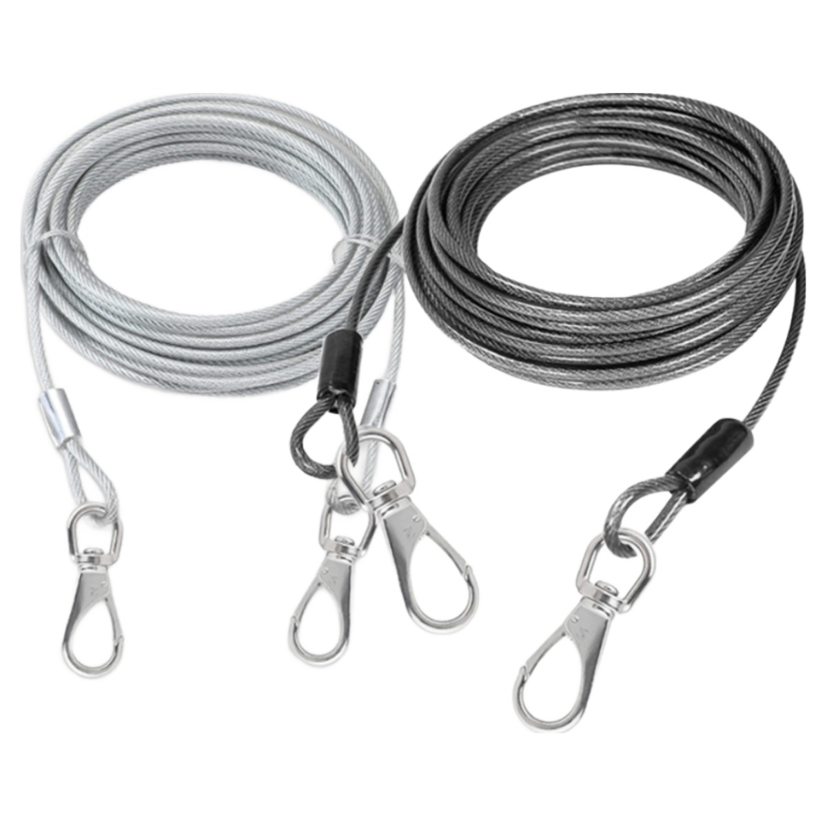 굿나잇몰 강아지 리드줄 이동식 와이어줄 반려견 목줄 산책줄 방수 3mm 3M 스텐 와이어 10M 세트, 1개 31,630원