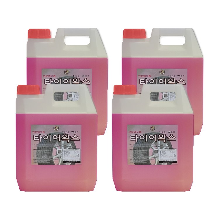 TAC시스템 고농축 수성 타이어왁스 2set (4ea) 업소용 광택제 레자, 2세트, 7L 136,000원