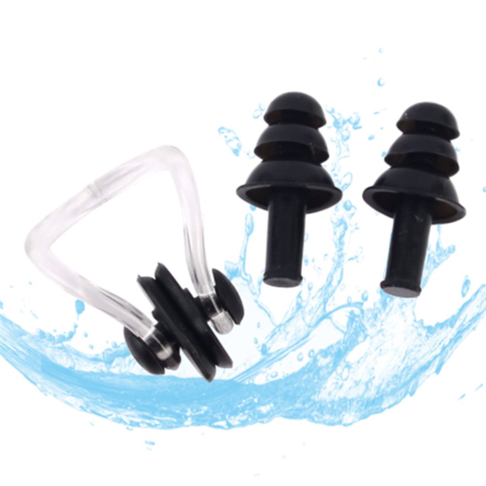 두루픽 수영용 귀마개 코마개 세트 물놀이 이어플러그 실리콘코드귀마개 1,100원