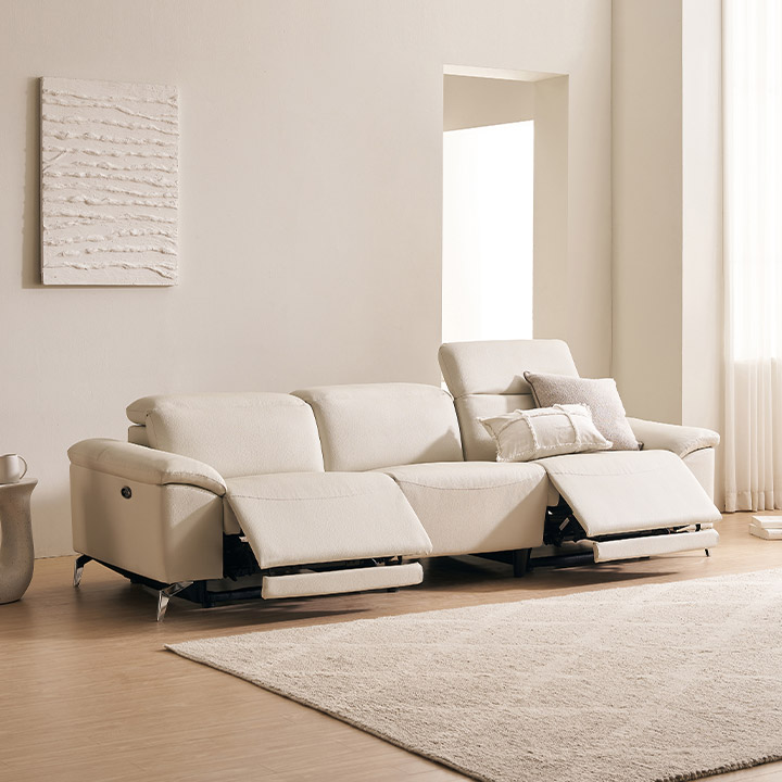 삼익가구 메이든 헤드틸팅 전동 리클라이너 가죽소파 869,000원