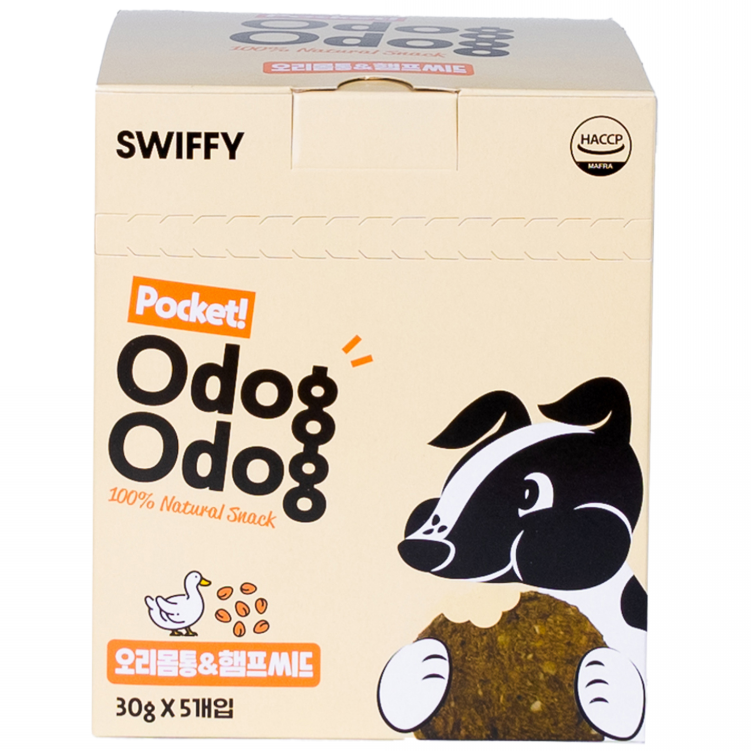 스위피 반려동물 오독오독 포켓 간식, 150g, 1개, 혼합맛(오리/햄프씨드) 22,000원