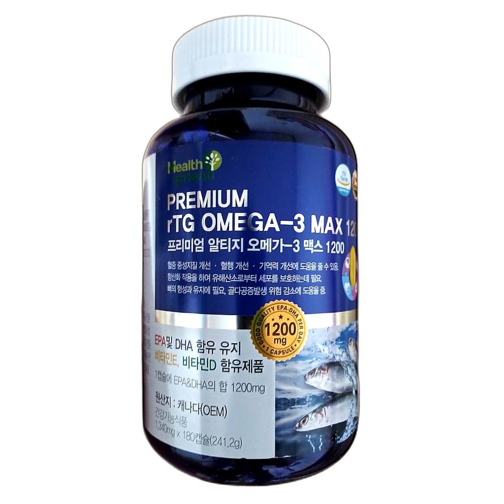 프리미엄 오메가3 고함량 심혈관 건강 유지 면역력 강화 건강한 지방산, 180정, 1개 68,010원