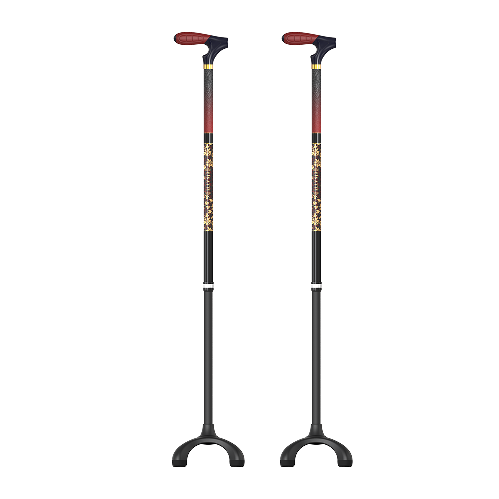 비나띠 사발이02 와인 10단계 높이조절 가벼운 카본 노인 네발지팡이 404g 추석선물, 2개 131,990원