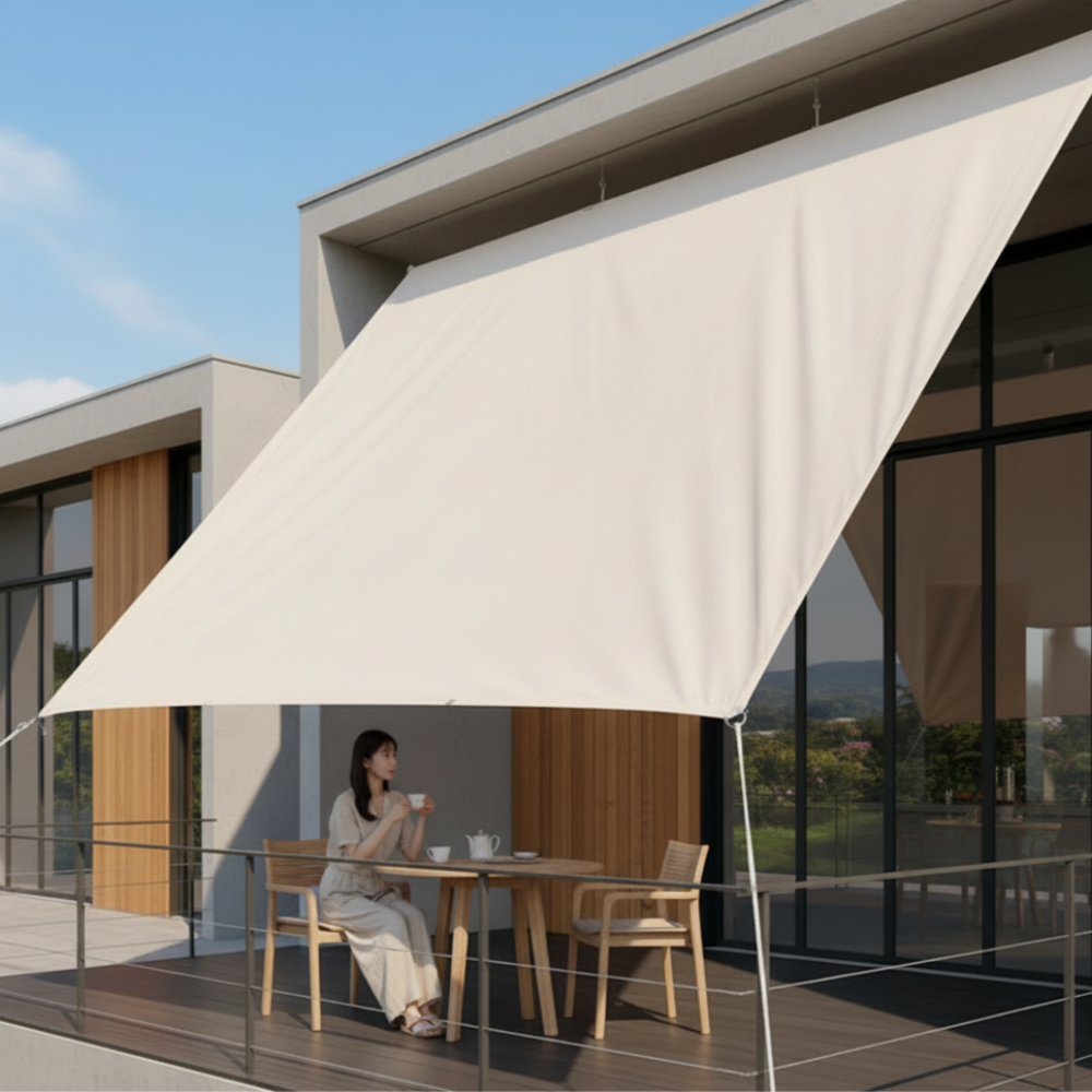 아진캐노피 방수 차양막 차양 어닝 고정어닝 가림막 차광막 느글막 천막 햇빛 차단 옥상, 카키 36,650원
