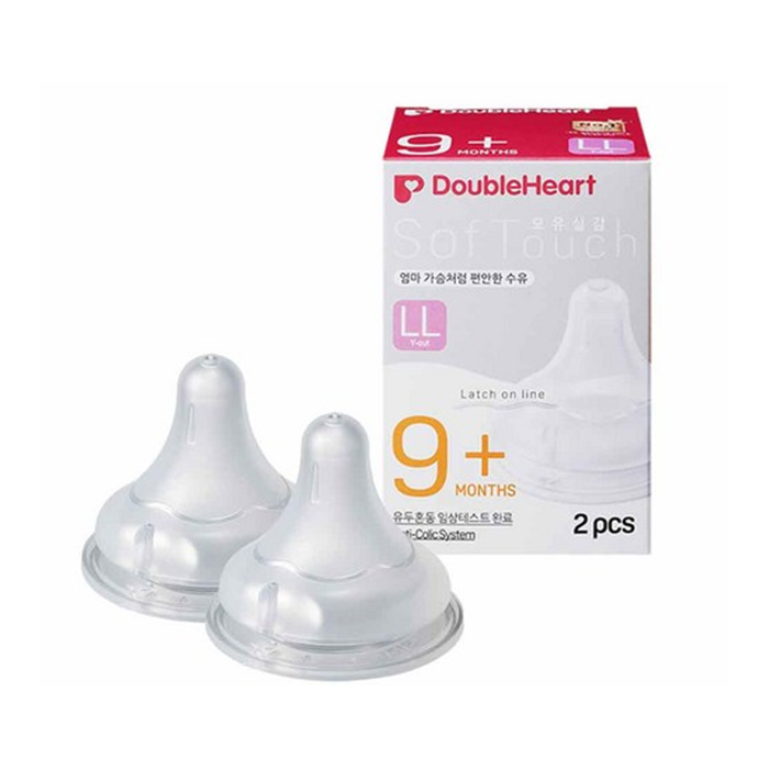 더블하트 모유실감 3세대 젖꼭지(2개입) 스펙트라 모윰 젖병호환, 더블하트 LL, 2개 14,300원