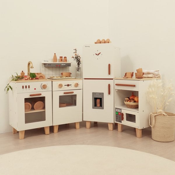 국내백화점 키앤비 장난감 스노피아 우든 주방놀이 에센셜 (4종) 세트 선물 390,400원