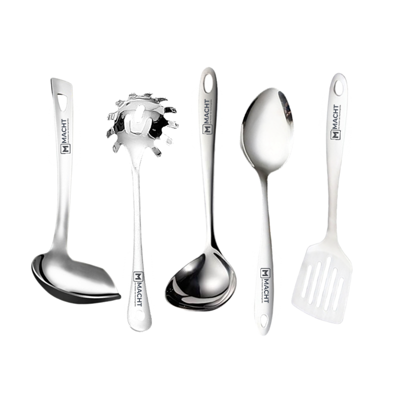 마흐트(MACHT) 파흐만 올스텐 키친툴 5종세트 프리미엄세트, 스테인레스, 1박스, 국자 + 뒤집개 + 볶음스푼 + 오리국자 + 면국자 32,000원