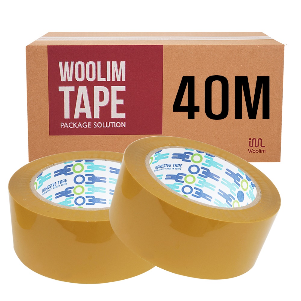 우림중부지사 박스테이프 opp 포장용 황색 중포장 65mic 48mm 40M, 50개 51,000원