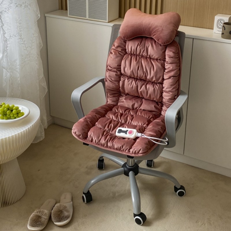 Mochae 전기방석 온열방석 의자 온열매트 의자등받이 쿠션 의자용 사무실 1인용 전기 장판 의자용전기매트 온도 조절 선물, 핑크색 41,250원