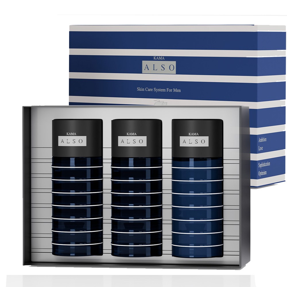 까마올소  남성 기초 3종세트: 스킨1개+로션 2개 60,500원