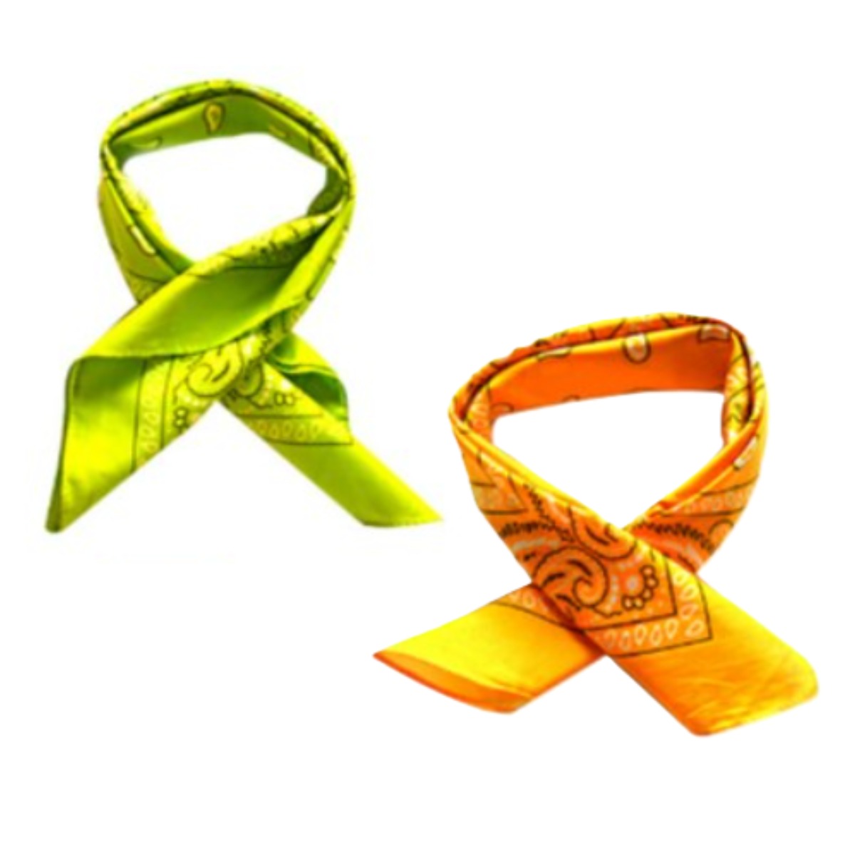 에이업 단체 야유회 손수건 페이즐리 반다나 스카프 스포츠 등산 산악회 자전거 마라톤 체육 대회 동호회, 그린 옐로우 34,340원