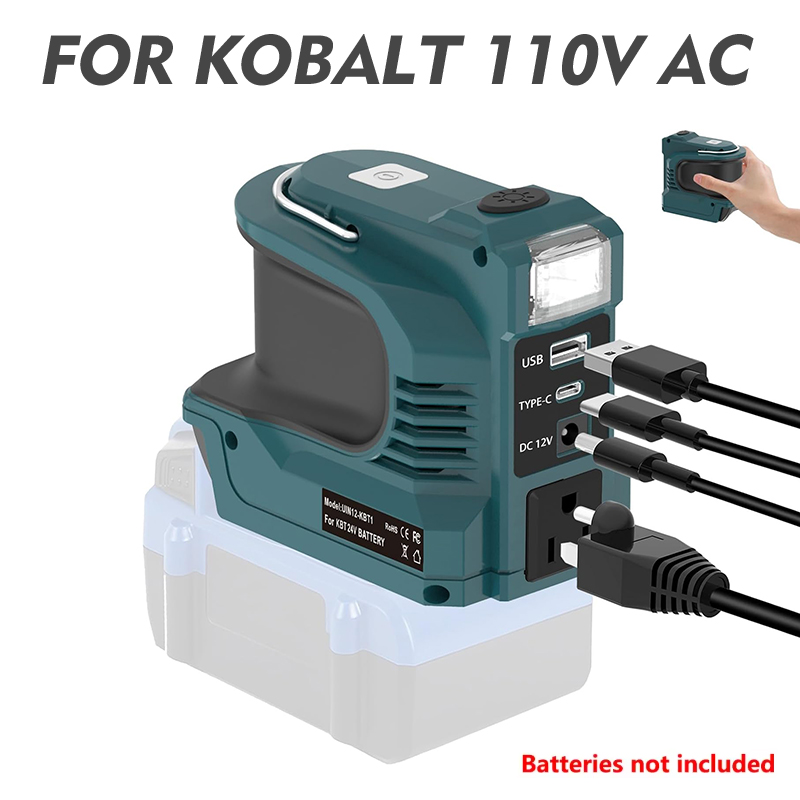 220W 전원 인버터 DC 18V-21V에서 AC 110V/220V로 변환 마키타/보쉬/디월트/밀워키 USB 타입-C LED 라이트 파워 스테이션용 61,880원