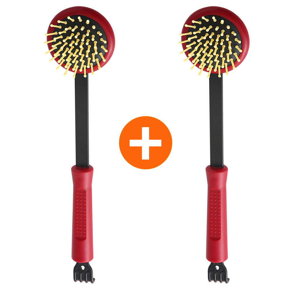 1+1 양면 팡팡 지압 안마기 효자손 휴대용 셀프 등 어깨 마사지기 5,250원