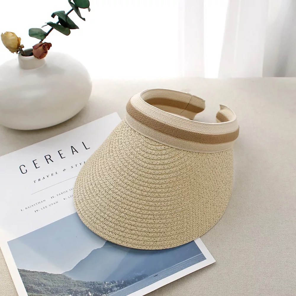 해피제이 여성용 자외선 차단 밀짚 썬캡 7,900원