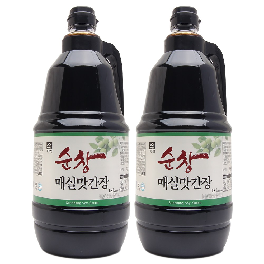 [종합코리아]순창고을 매실맛간장 오랜전통, 2개, 1.8L 18,900원