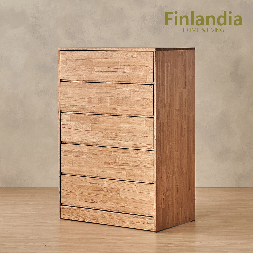 핀란디아 엘렌 원목 빅와이드 5단서랍장 499,000원