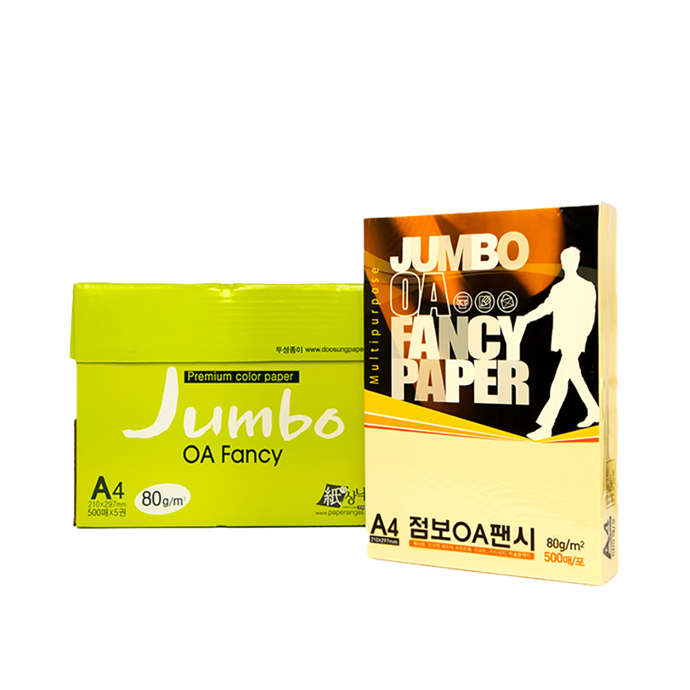 두성 종이 OA팬시페이퍼점보 80g 레몬색 13,000원
