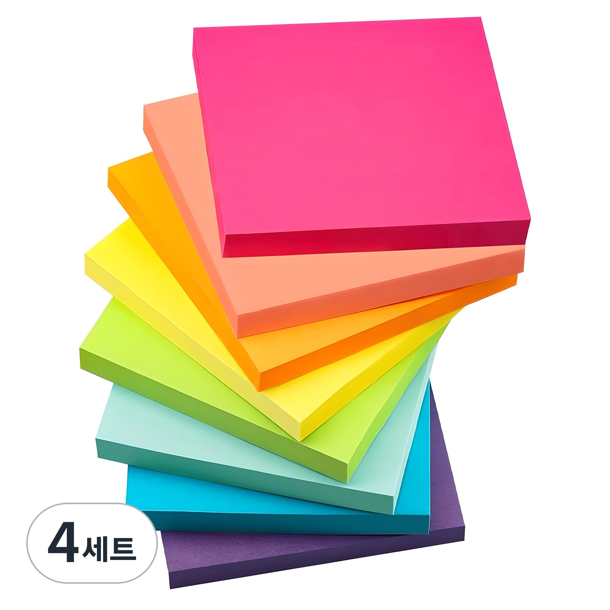 동아피엠에스 형광 점착 메모 패드 8색 세트 76 x 76 mm 16,800원