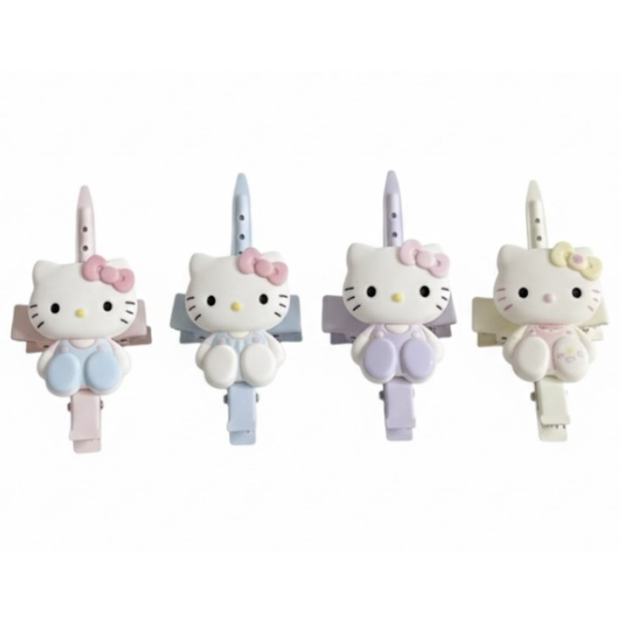 {마롱이} 어린이집선물,초등여아선물,생파선물,답례품 헬로키티 캐릭터 옆머리삔 4종세트+키티집게핀증정 16,900원