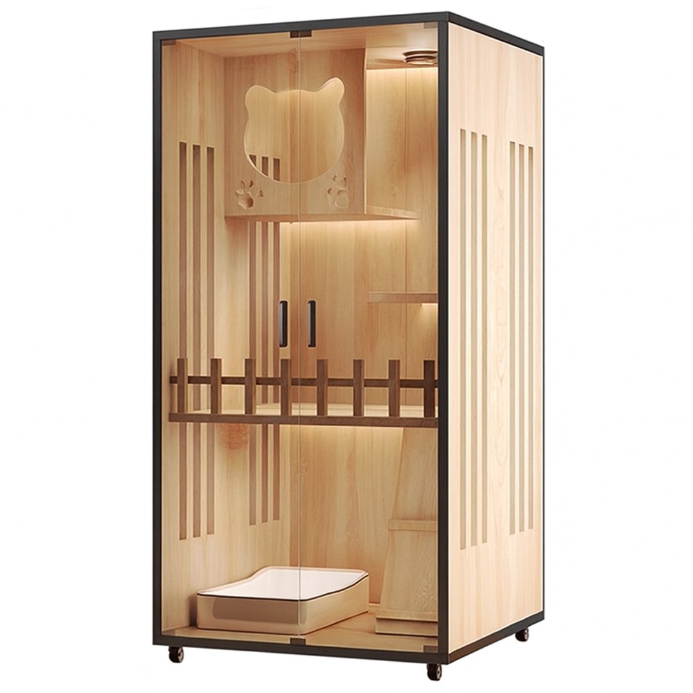 공간녹백 고양이 호텔 캣 타워 폴 원목 빌라 대형 아파트, 현재가 167,000원