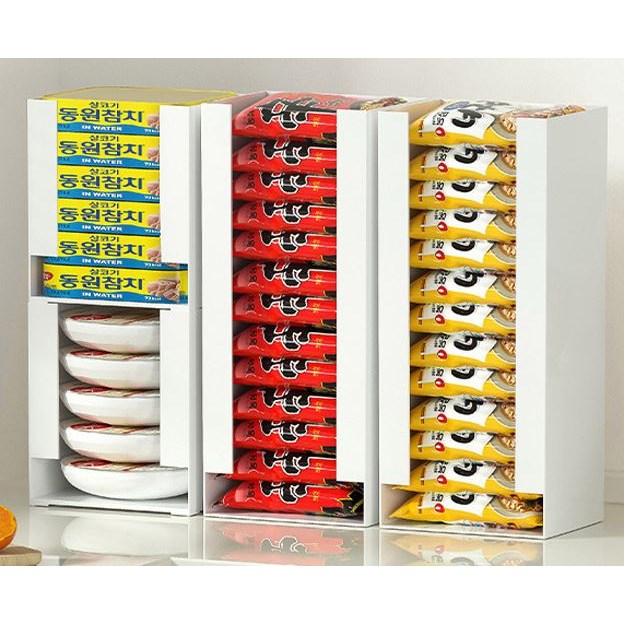 다용도 팬트리 정리함 라면 즉석밥 보관함, 1개, 화이트 24,400원