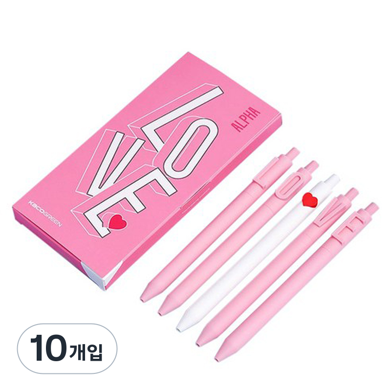 카코 하트블랙 젤잉크펜 5P, 10개입, 젤펜 26,110원