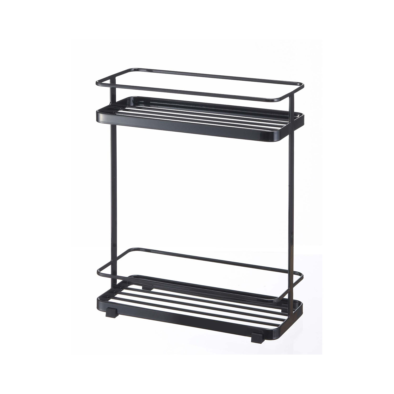 야마자키실업 다용도 욕실 수납 디스펜서 스탠드 보관함 와이드 타워 6790/6791, 블랙, 1개 42,200원