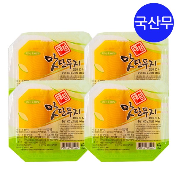 대창 맛단무지 300g, 4개, 300g 11,110원