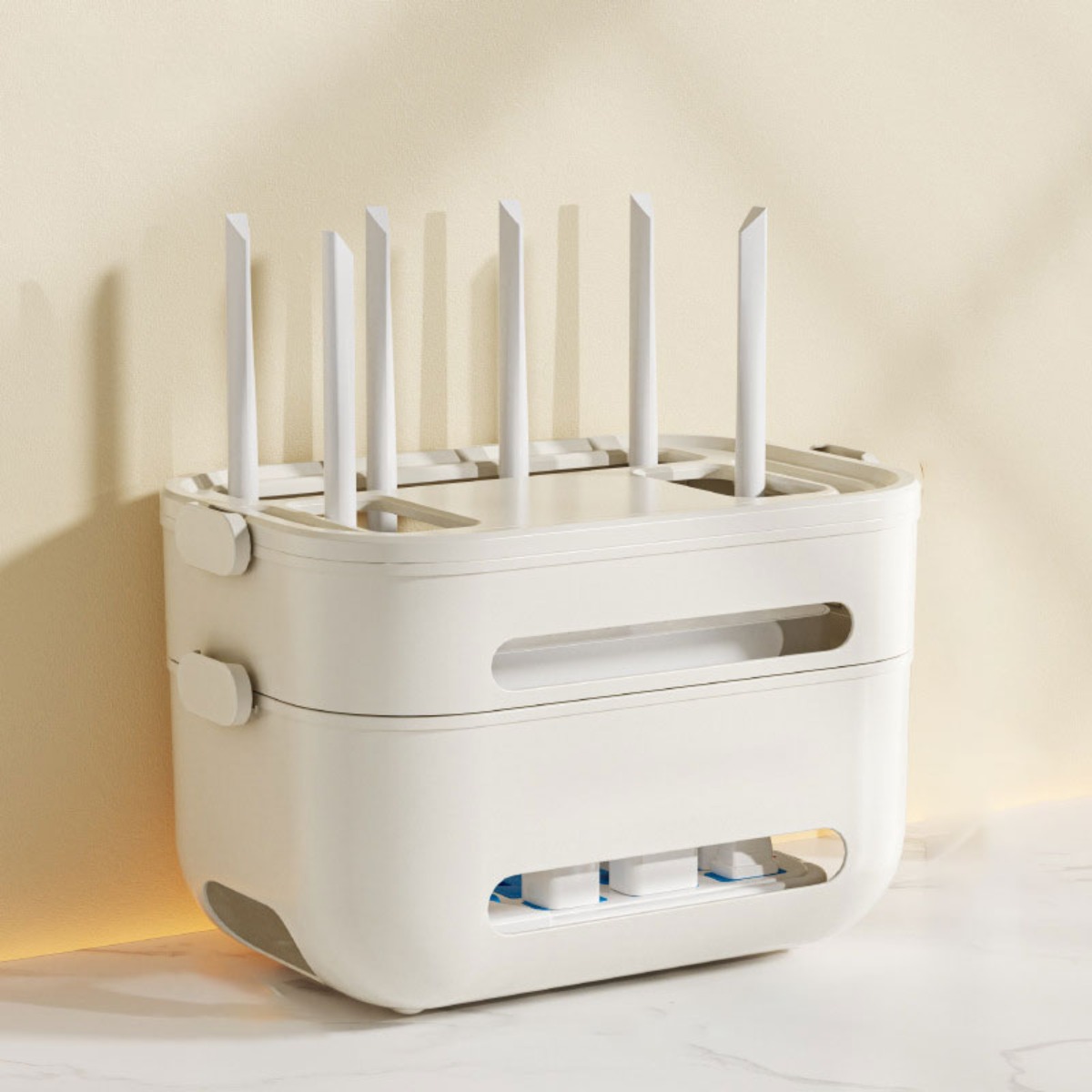 비비드 벌브 셋톱박스 정리함 멀티탭 전선 케이블, 2단 14,900원