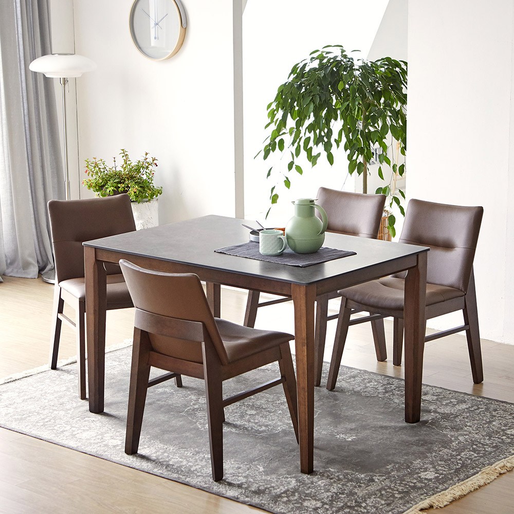 베스트리빙 루마니아 빈츠 포세린 12T 통세라믹 1200/1400 4인용 와이드 세라믹 식탁 테이블 세트/의자4개/의자2개+벤치형/4colors 2size 317,000원