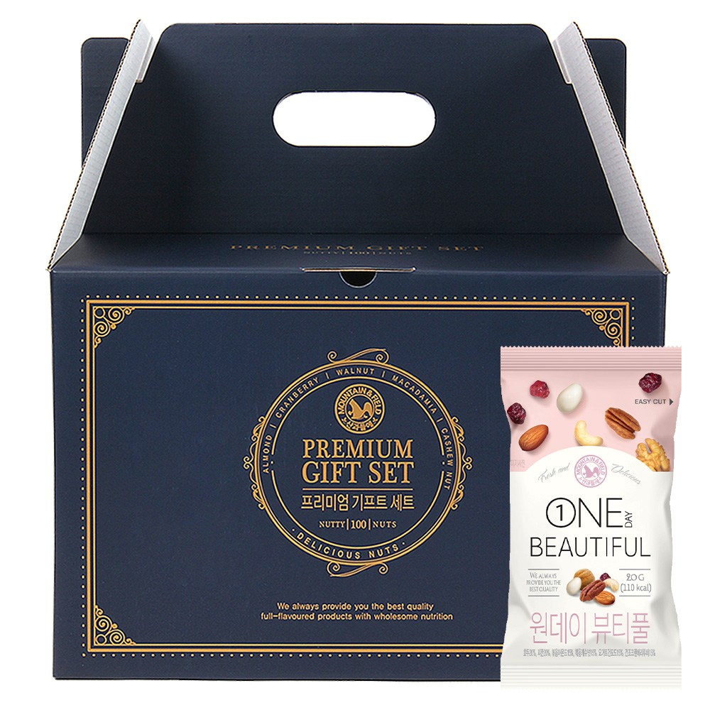 산과들에 원데이뷰티풀 100입 하루견과류 선물세트, 100개, 20g 61,900원