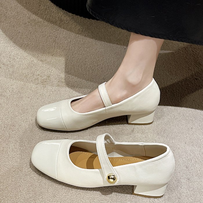 MIROSE 메리제인 미들 굽 여성화 로퍼 단화 발편한 여성구두+미니구두주걱지급 22,500원