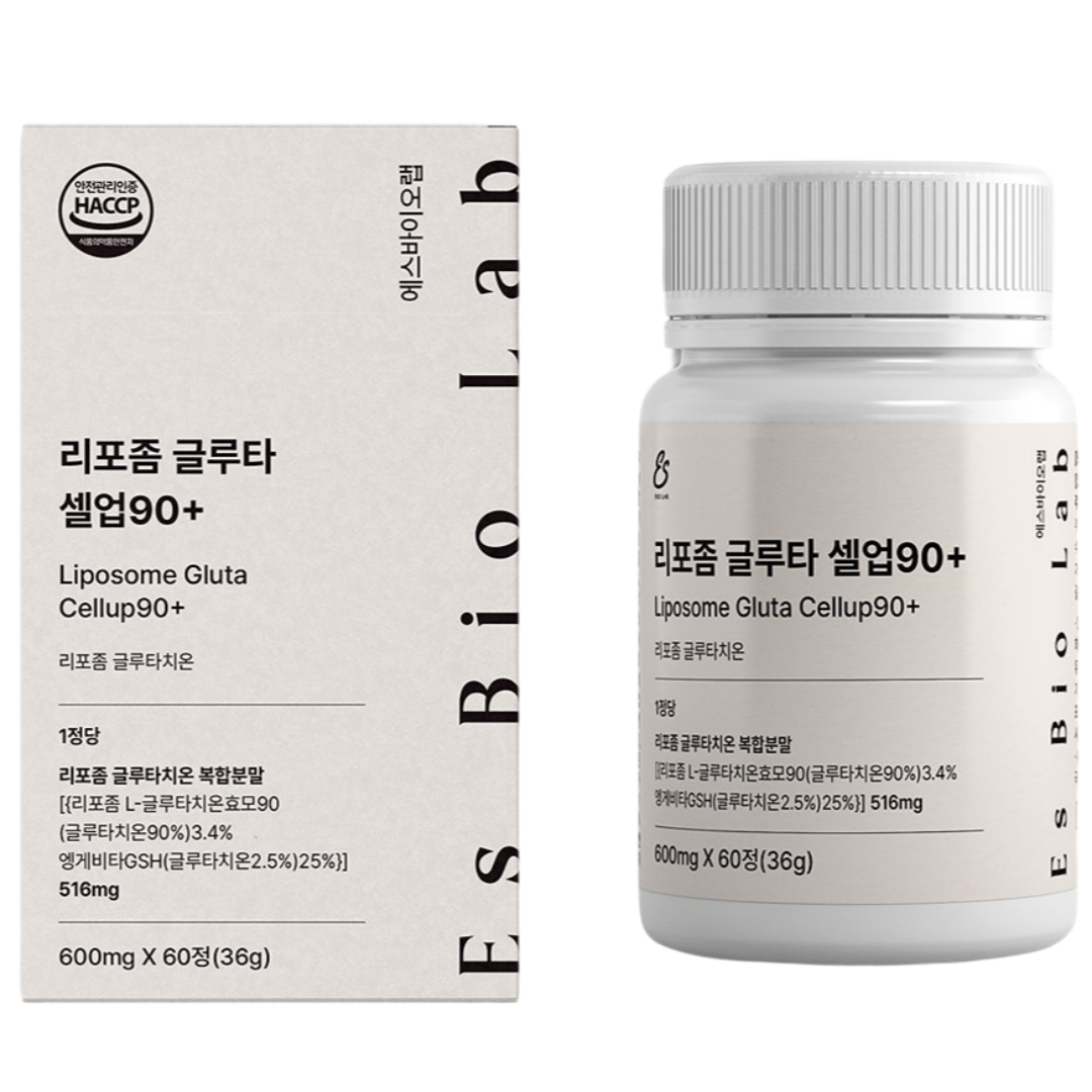 리포좀 글루타치온 셀업 90+ 고순도 100배흡수율 에스바이오랩 HACCP, 3개, 60정 89,800원